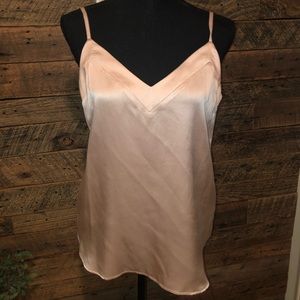 Amour Vert designer silk blouse EUC sz S